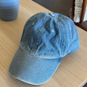 Light Wash Denim Baseball Cap